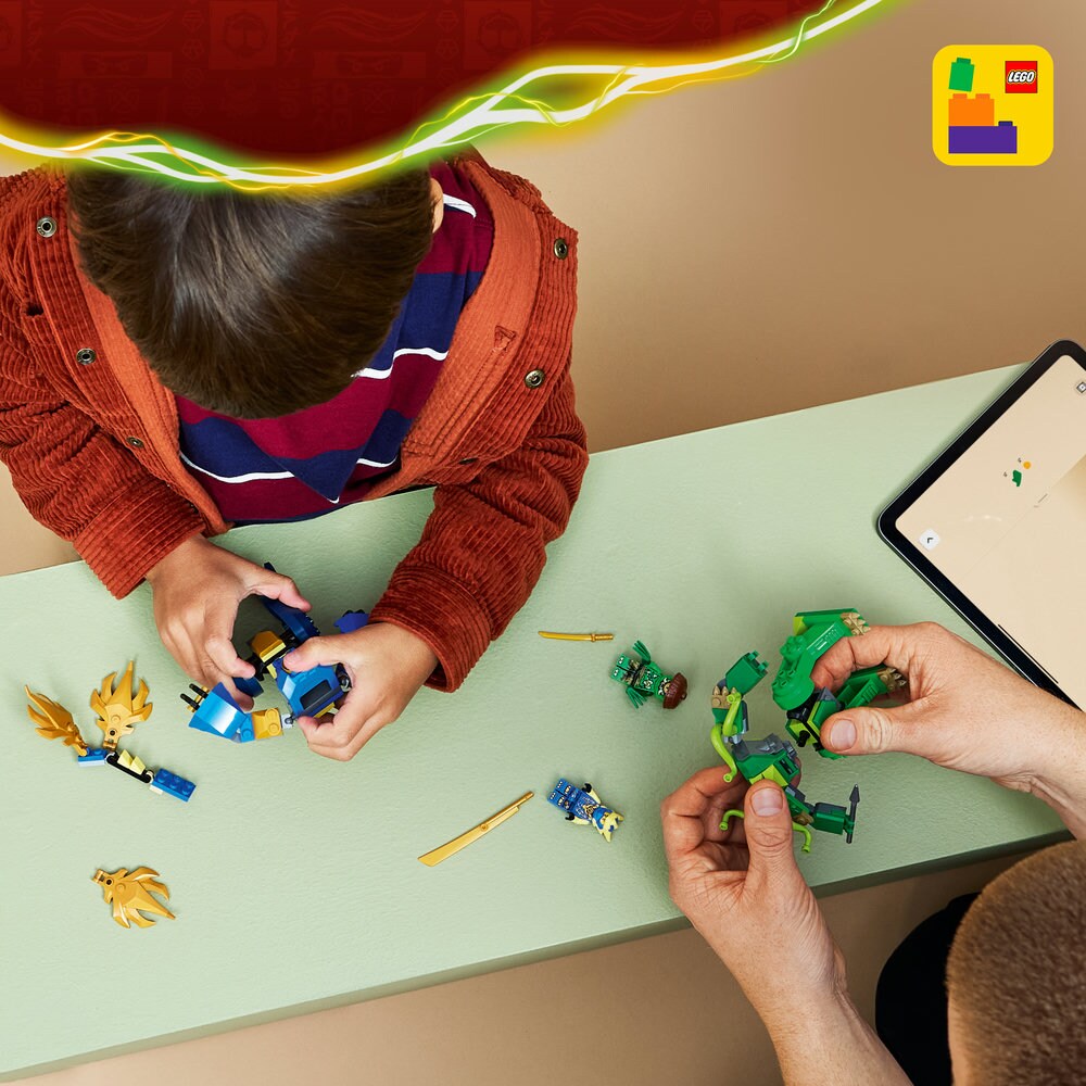 LEGO Ninjago: Robotul dragon al lui Jay in lupta 71853, 4 ani+, 107 piese