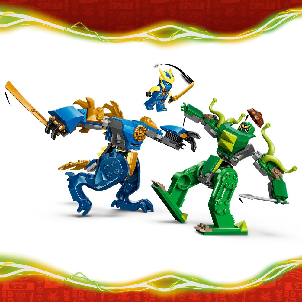 LEGO Ninjago: Robotul dragon al lui Jay in lupta 71853, 4 ani+, 107 piese