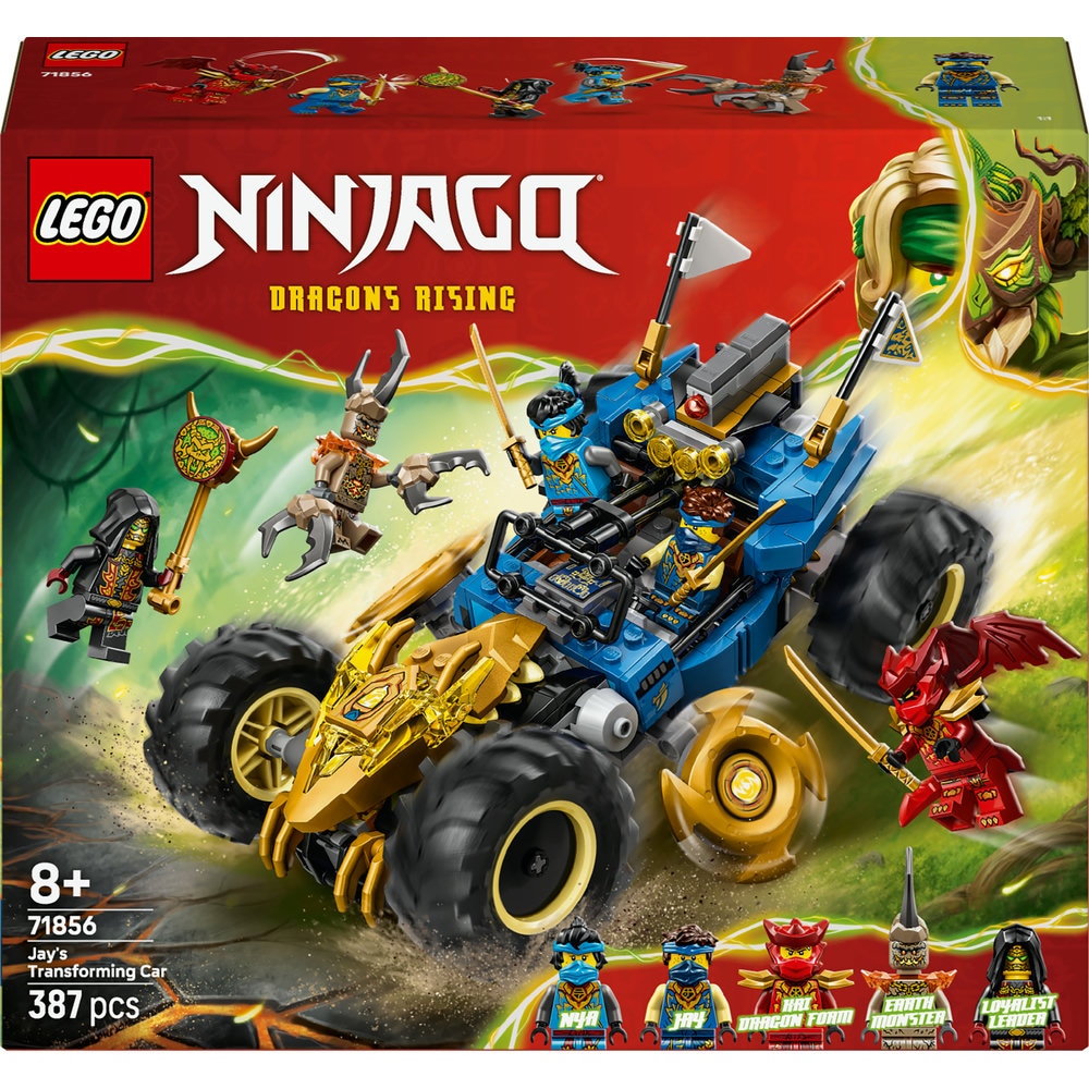 LEGO Ninjago: Masina transformabila a lui Jay 71856, 8 ani+, 387 piese