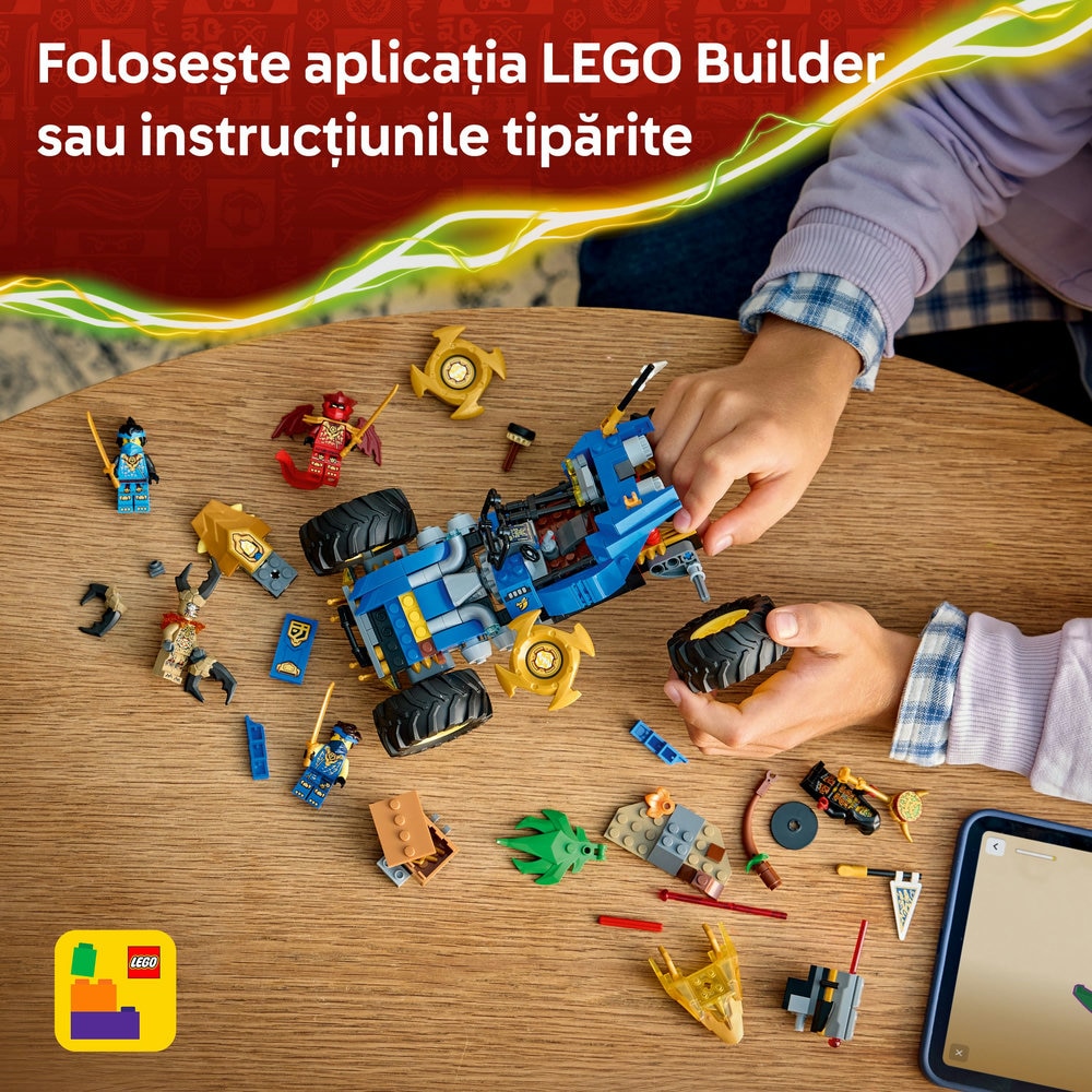 LEGO Ninjago: Masina transformabila a lui Jay 71856, 8 ani+, 387 piese