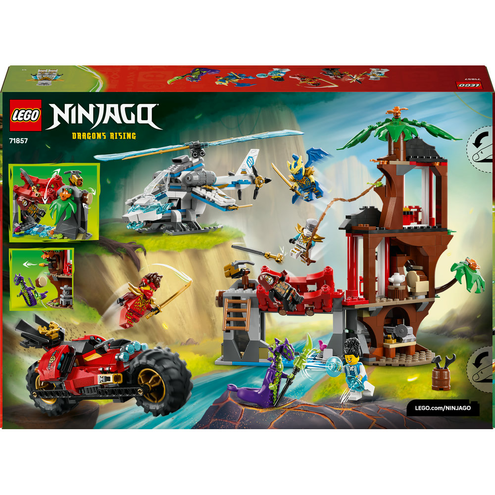 LEGO Ninjago: Lupta la casa din copac cu vehicule ninja 71857, 7 ani+, 642 piese