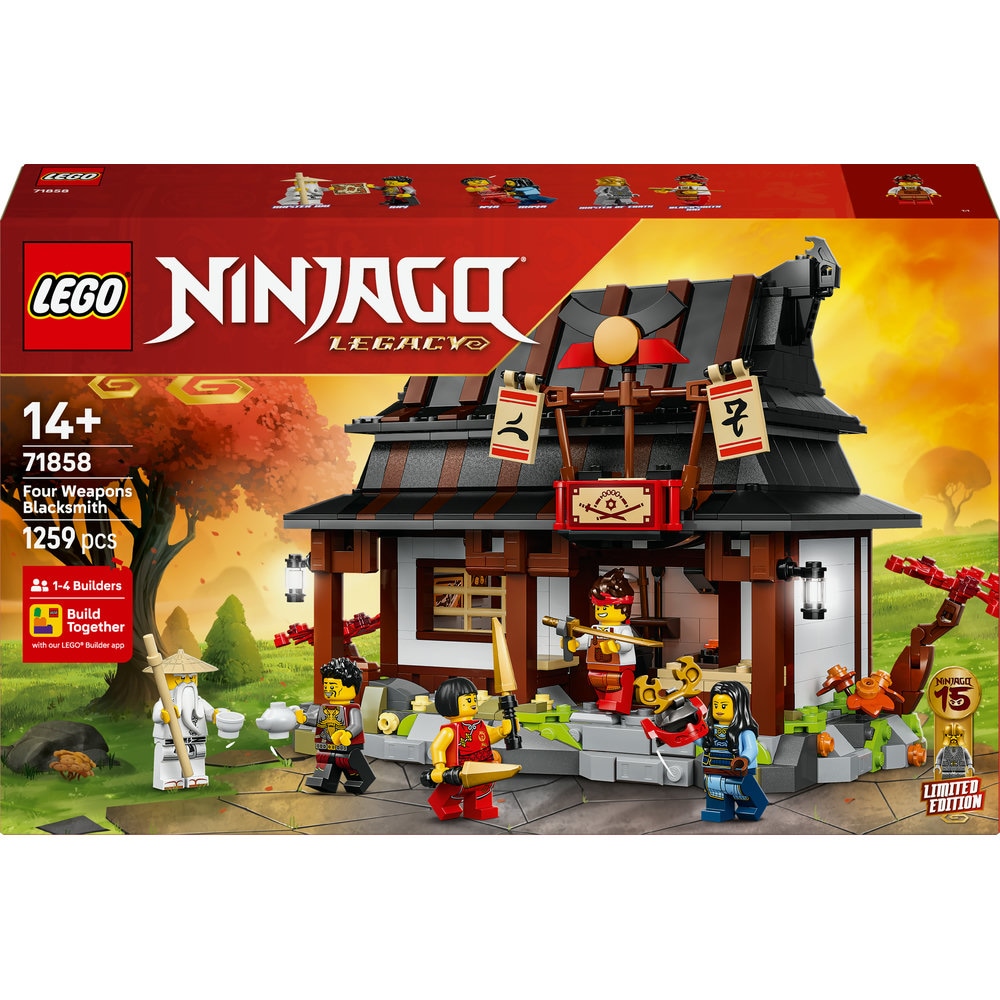 LEGO Ninjago: Fierarul Patru Arme la a 15-a aniversare 71858, 14 ani+, 1259 piese