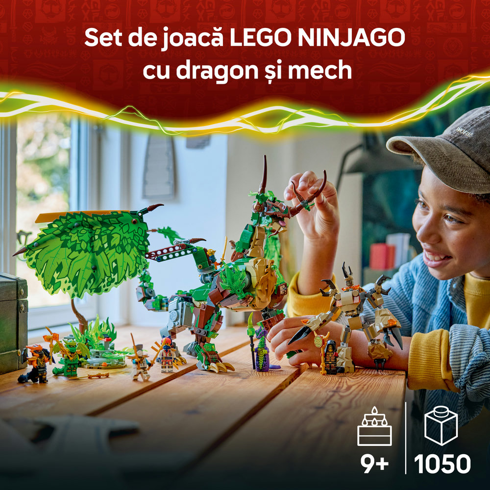LEGO Ninjago: Dragonul Vietii 71859, 9 ani+, 1050 piese
