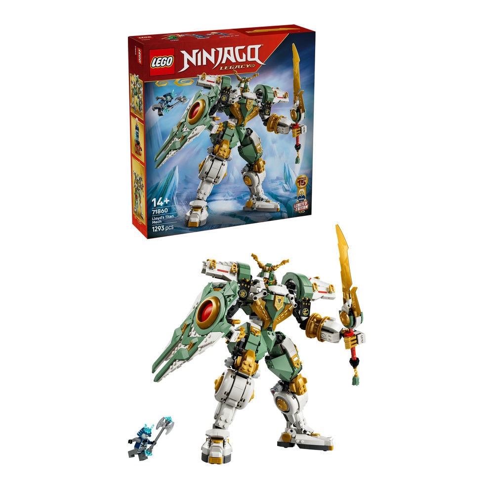 LEGO Ninjago: Robotul de Titan al lui Lloyd la a 15-a aniversare 71860, 14 ani+, 1293 piese