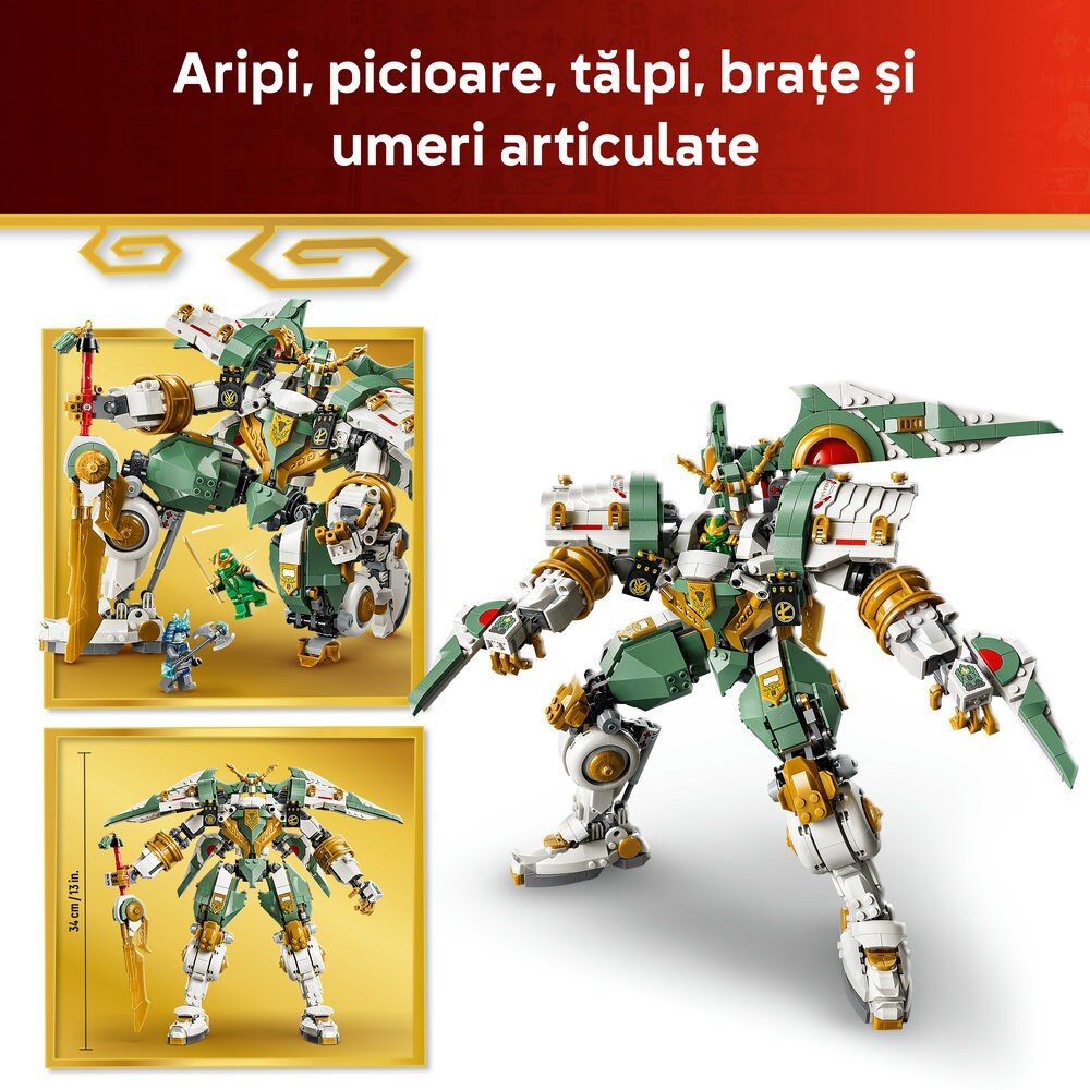 LEGO Ninjago: Robotul de Titan al lui Lloyd la a 15-a aniversare 71860, 14 ani+, 1293 piese
