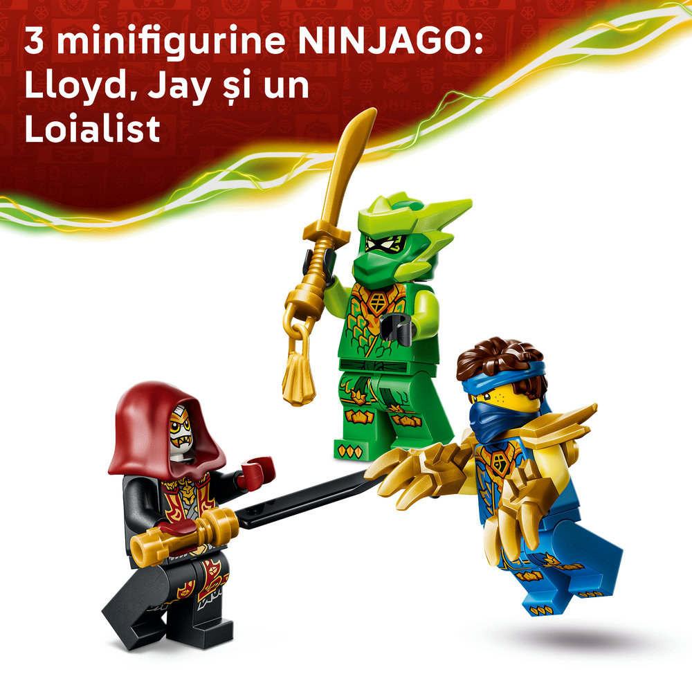 LEGO Ninjago: Pachet de lupta cu robotul dragon al lui Lloyd 71862, 6 ani+, 81 piese