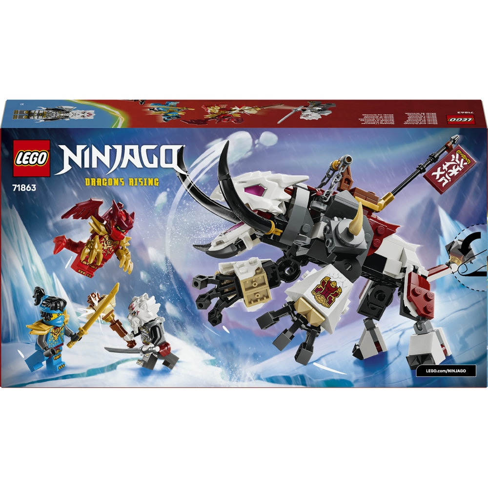 LEGO Ninjago: Zilvar si monstrul dragon Grimtak 71863, 7 ani+, 232 piese