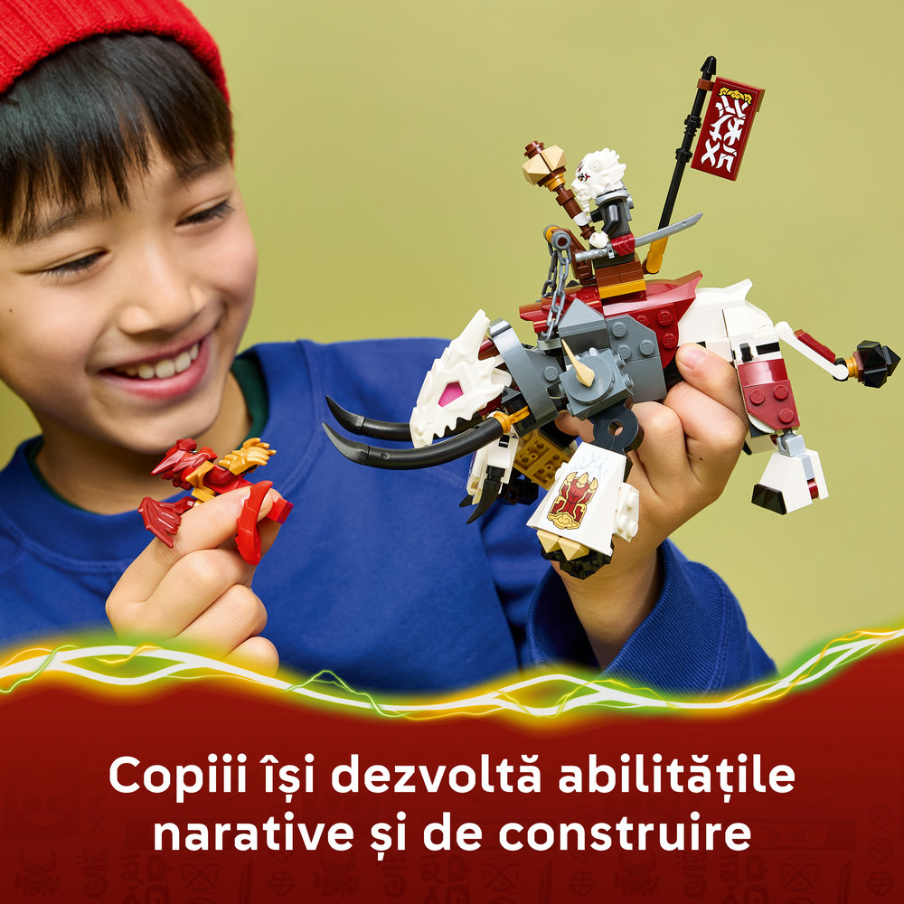 LEGO Ninjago: Zilvar si monstrul dragon Grimtak 71863, 7 ani+, 232 piese