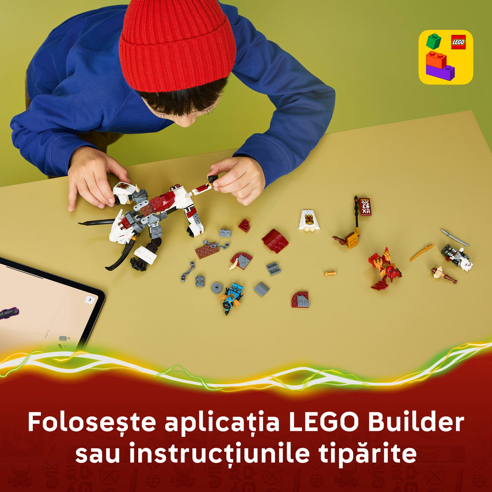 LEGO Ninjago: Zilvar si monstrul dragon Grimtak 71863, 7 ani+, 232 piese