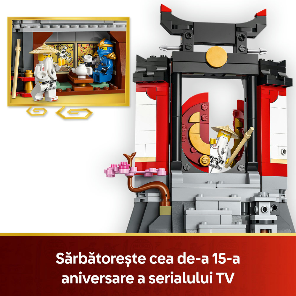 LEGO Ninjago: Model pentru etalare cu personaje ninja la a 15-a aniversare 71866, 14 ani+, 447 piese