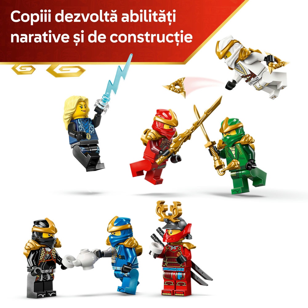 LEGO Ninjago: Model pentru etalare cu personaje ninja la a 15-a aniversare 71866, 14 ani+, 447 piese