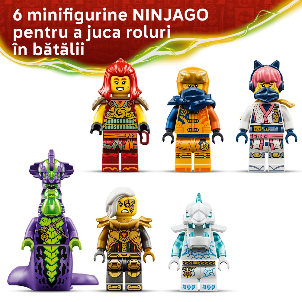 LEGO Ninjago: Robotul dragon transformator al lui Wyldfyre 71868, 9 ani+, 821 piese