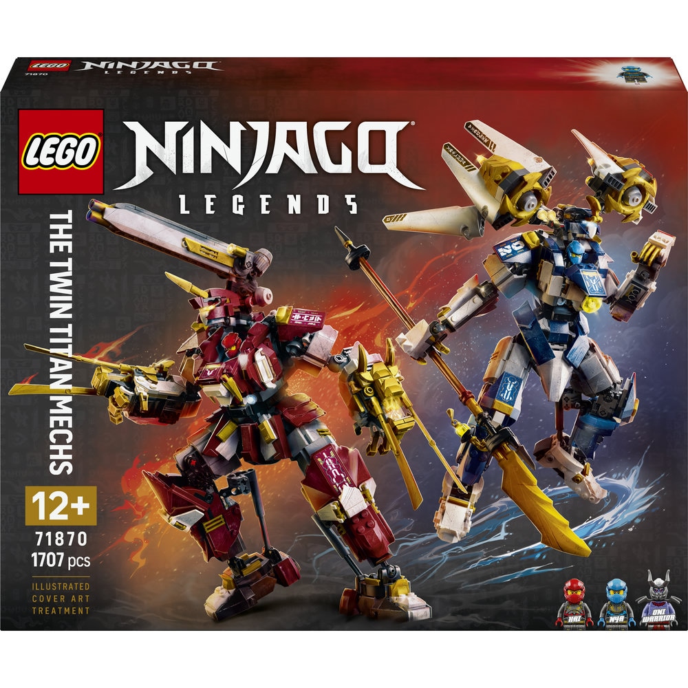 LEGO Ninjago: Robotii Titan gemeni 71870, 12 ani+, 1707 piese