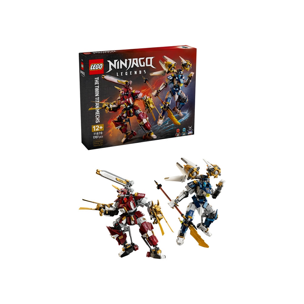 LEGO Ninjago: Robotii Titan gemeni 71870, 12 ani+, 1707 piese