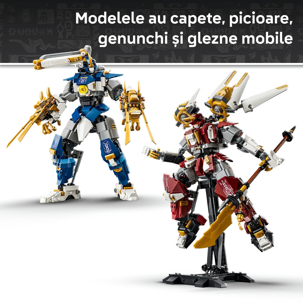 LEGO Ninjago: Robotii Titan gemeni 71870, 12 ani+, 1707 piese