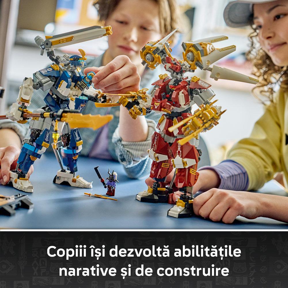 LEGO Ninjago: Robotii Titan gemeni 71870, 12 ani+, 1707 piese