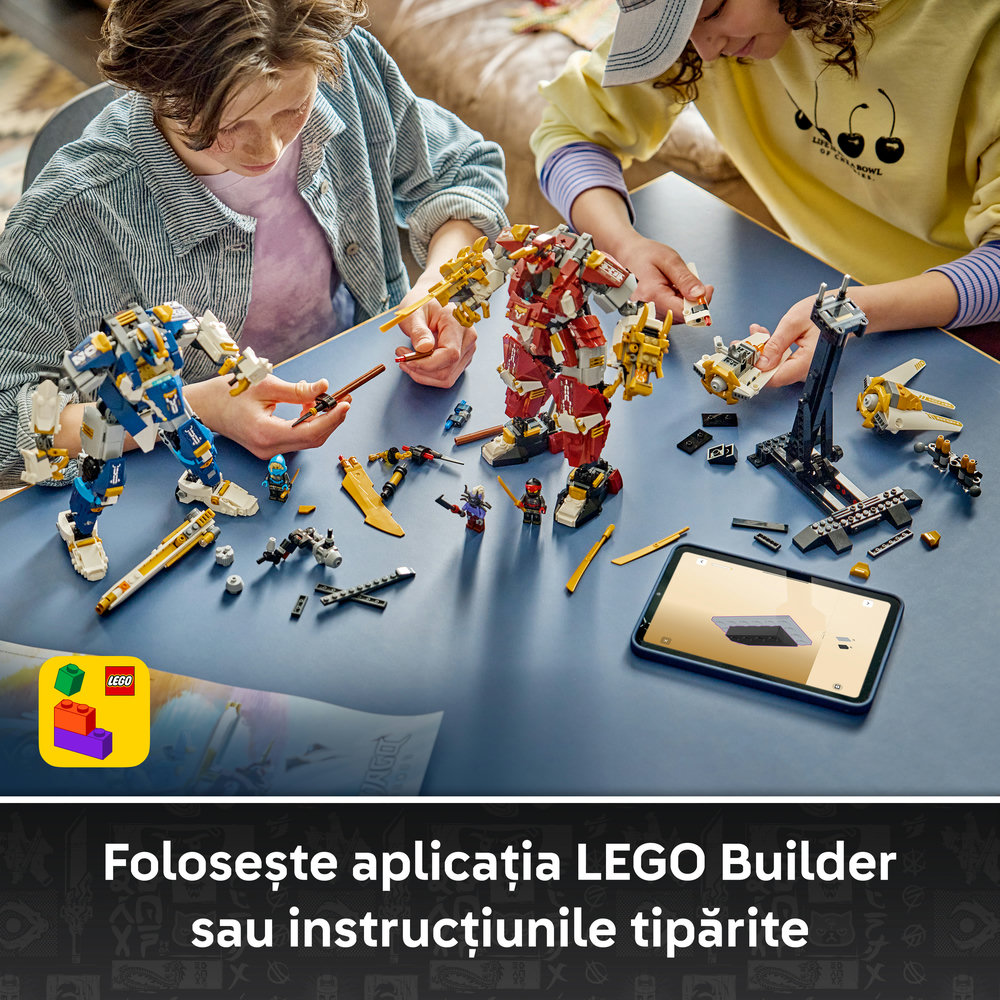 LEGO Ninjago: Robotii Titan gemeni 71870, 12 ani+, 1707 piese