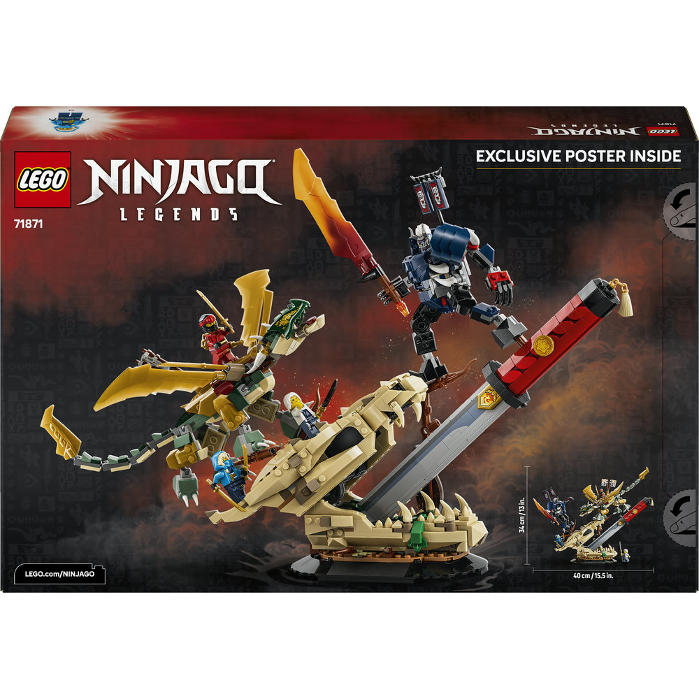 LEGO Ninjago: Batalia de la Sabia Dragonului 71871, 9 ani+, 1016 piese