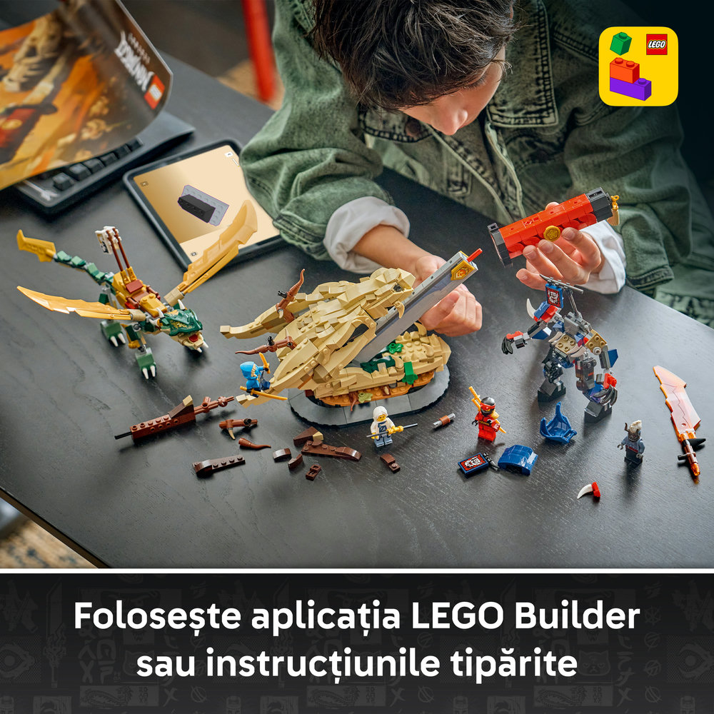 LEGO Ninjago: Batalia de la Sabia Dragonului 71871, 9 ani+, 1016 piese