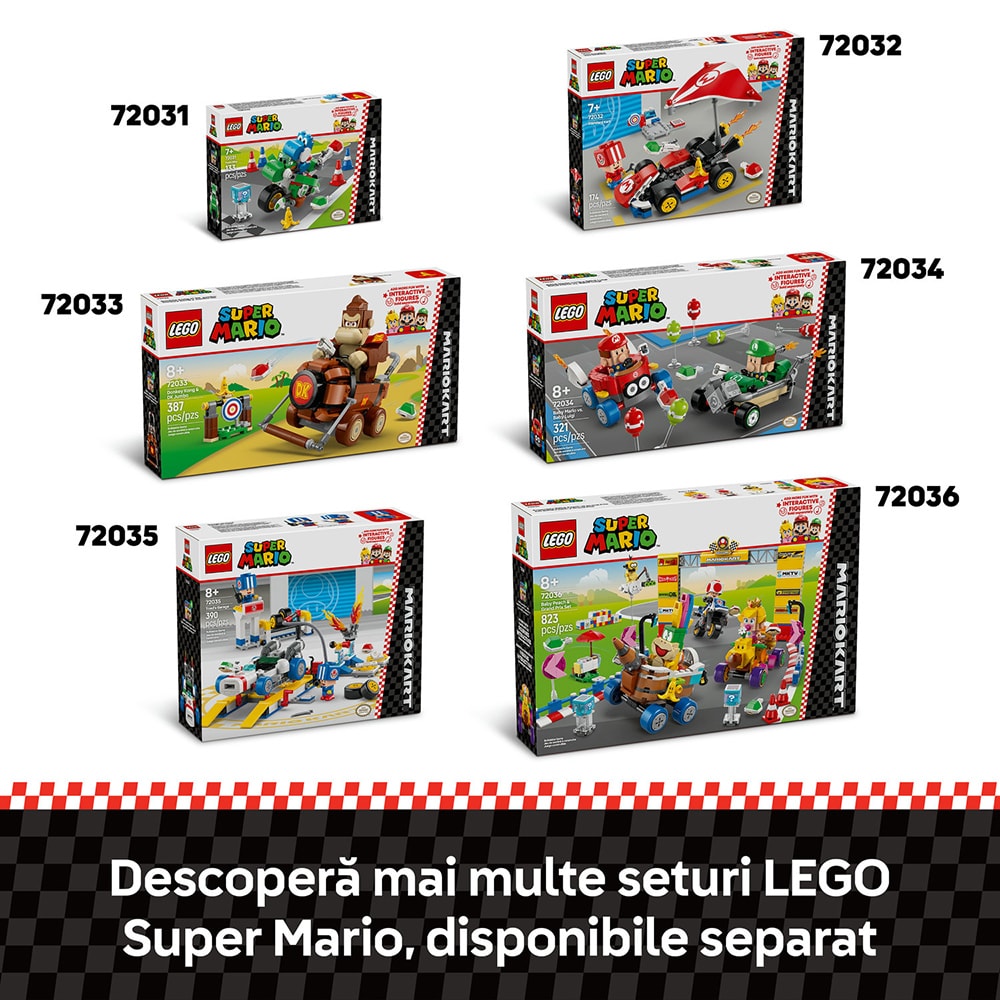 LEGO Super Mario: Mario Kart  Garajul lui Toad 72035, 8 ani+, 390 piese