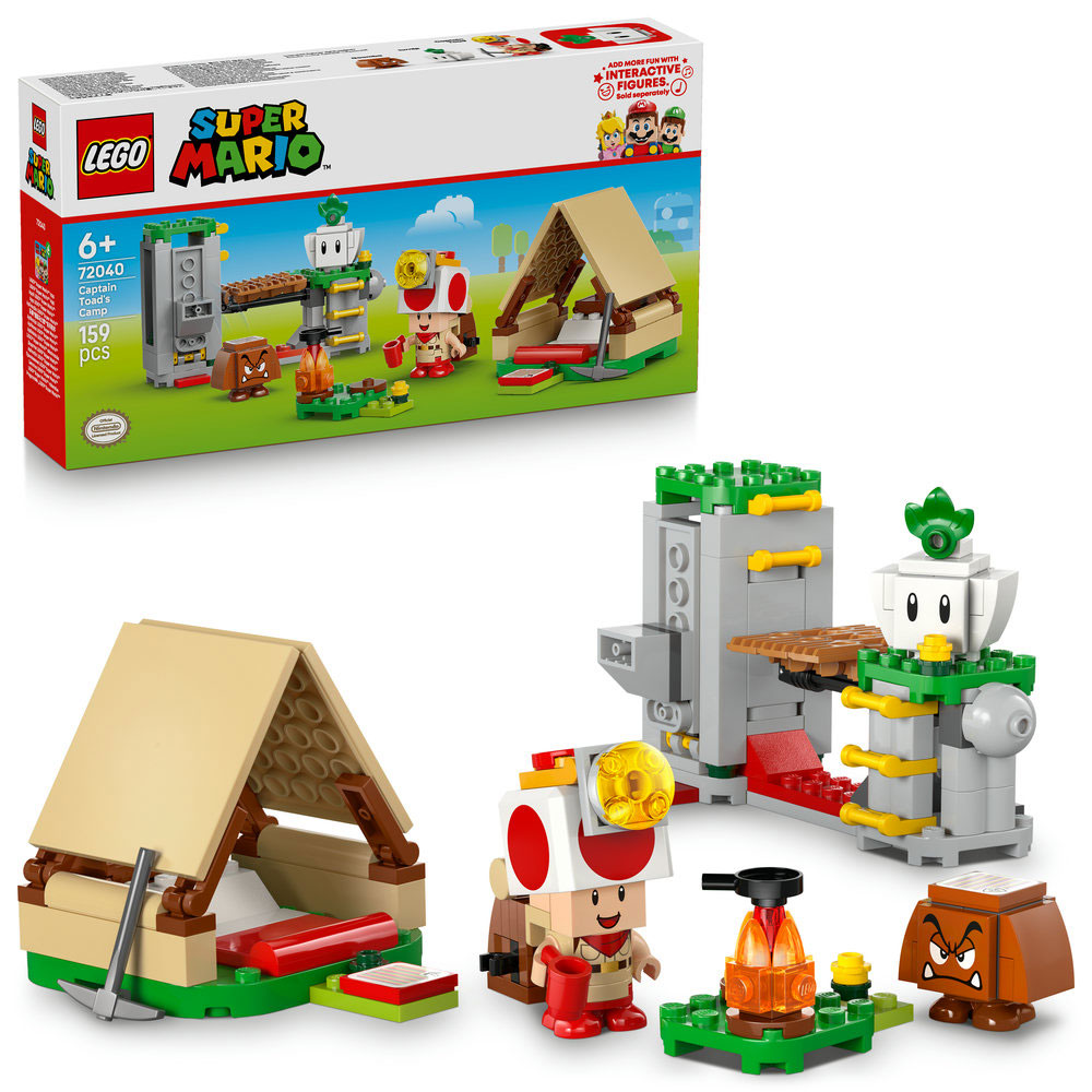 LEGO Super Mario: Tabara lui Captain Toad 72040, 6 ani+, 159 piese