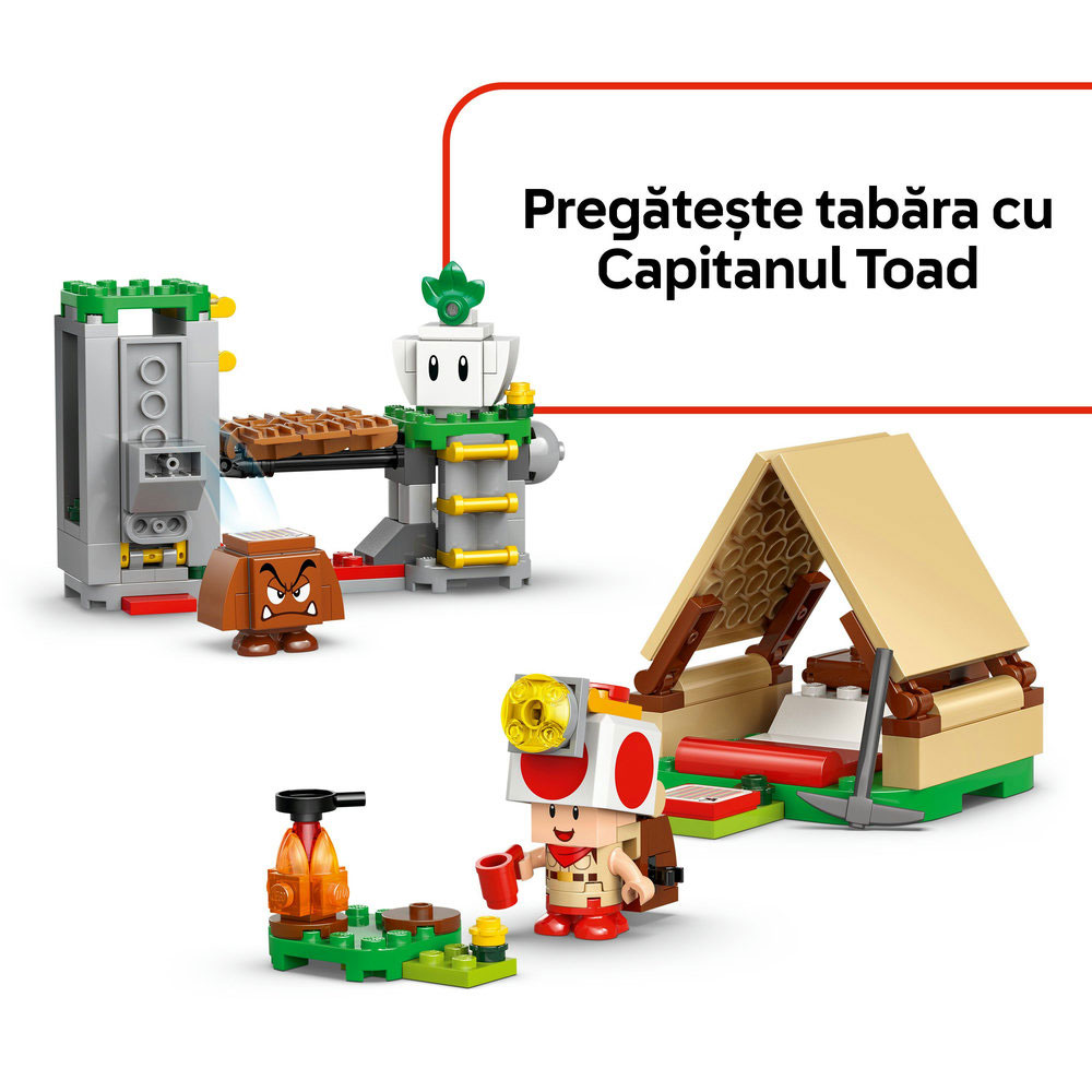 LEGO Super Mario: Tabara lui Captain Toad 72040, 6 ani+, 159 piese