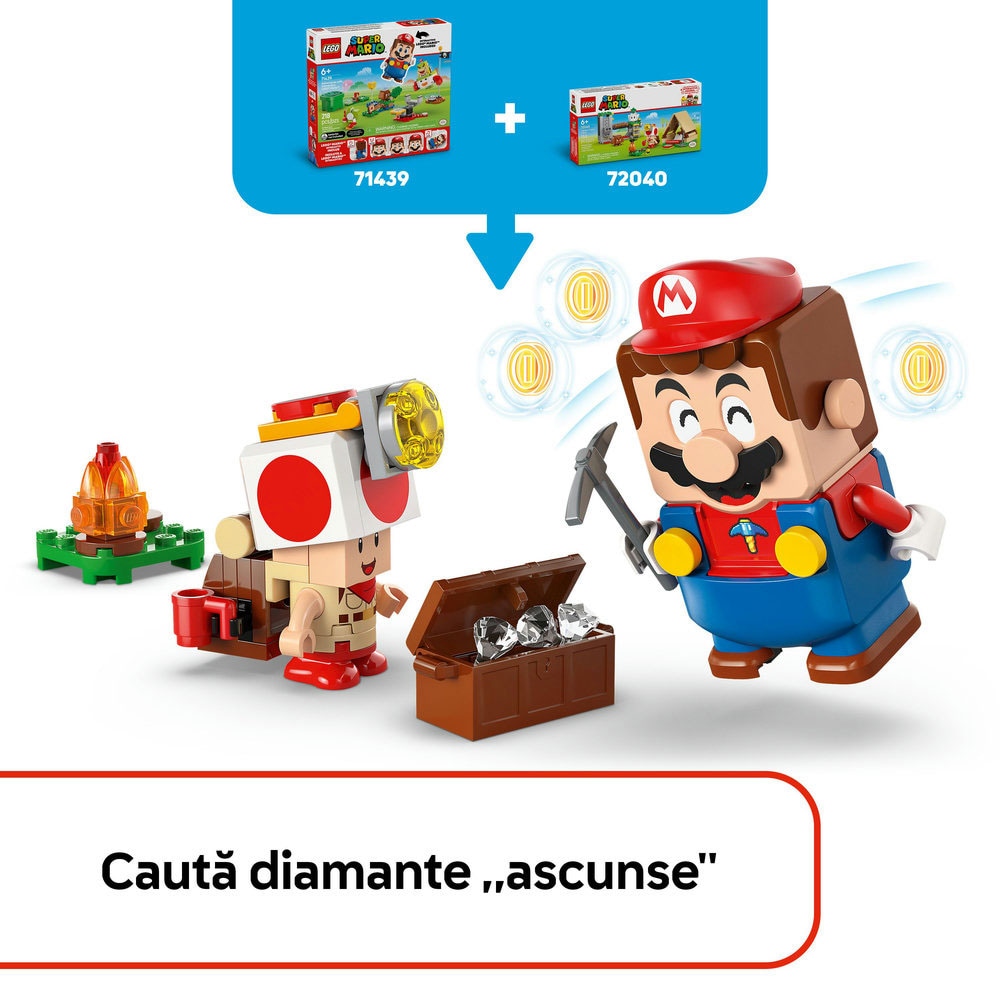 LEGO Super Mario: Tabara lui Captain Toad 72040, 6 ani+, 159 piese