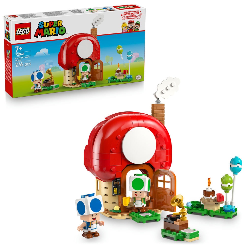 LEGO Super Mario: Petrecere acasa la Toad 72041, 7 ani+, 276 piese