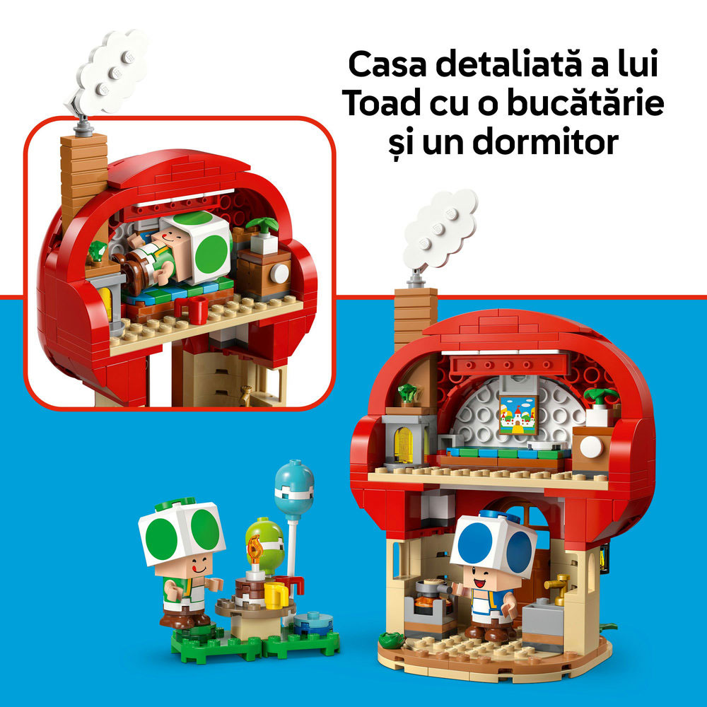 LEGO Super Mario: Petrecere acasa la Toad 72041, 7 ani+, 276 piese