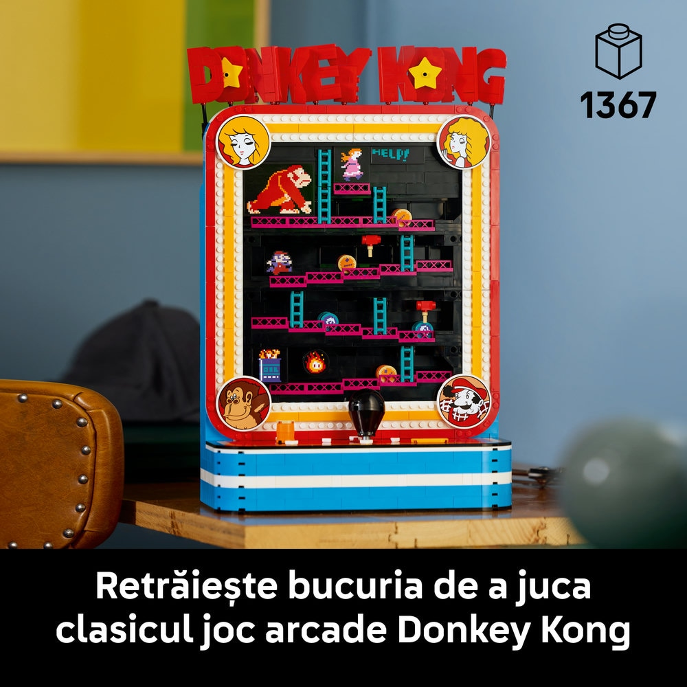 LEGO Super Mario: Donkey Kong Arcade 72051, 18 ani+, 1367 piese