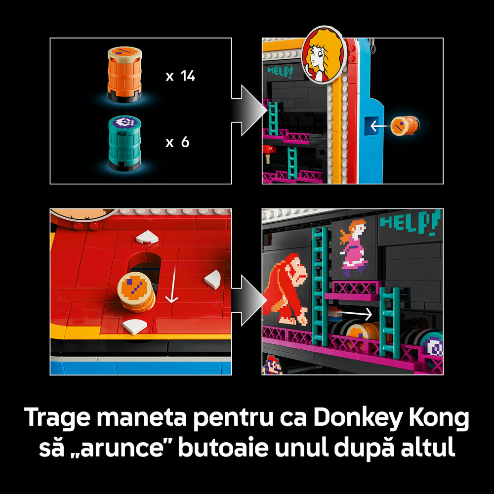 LEGO Super Mario: Donkey Kong Arcade 72051, 18 ani+, 1367 piese