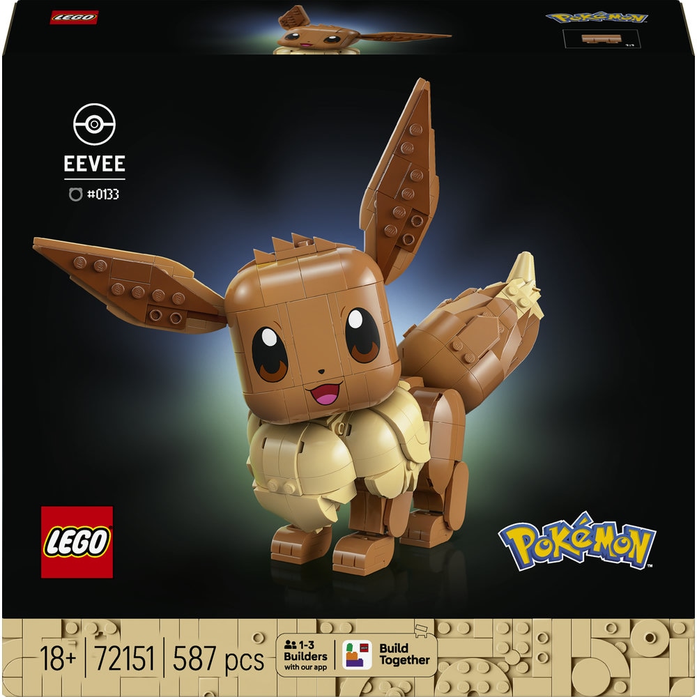 LEGO Pokemon: Eevee 72151, 18 ani+, 587 piese