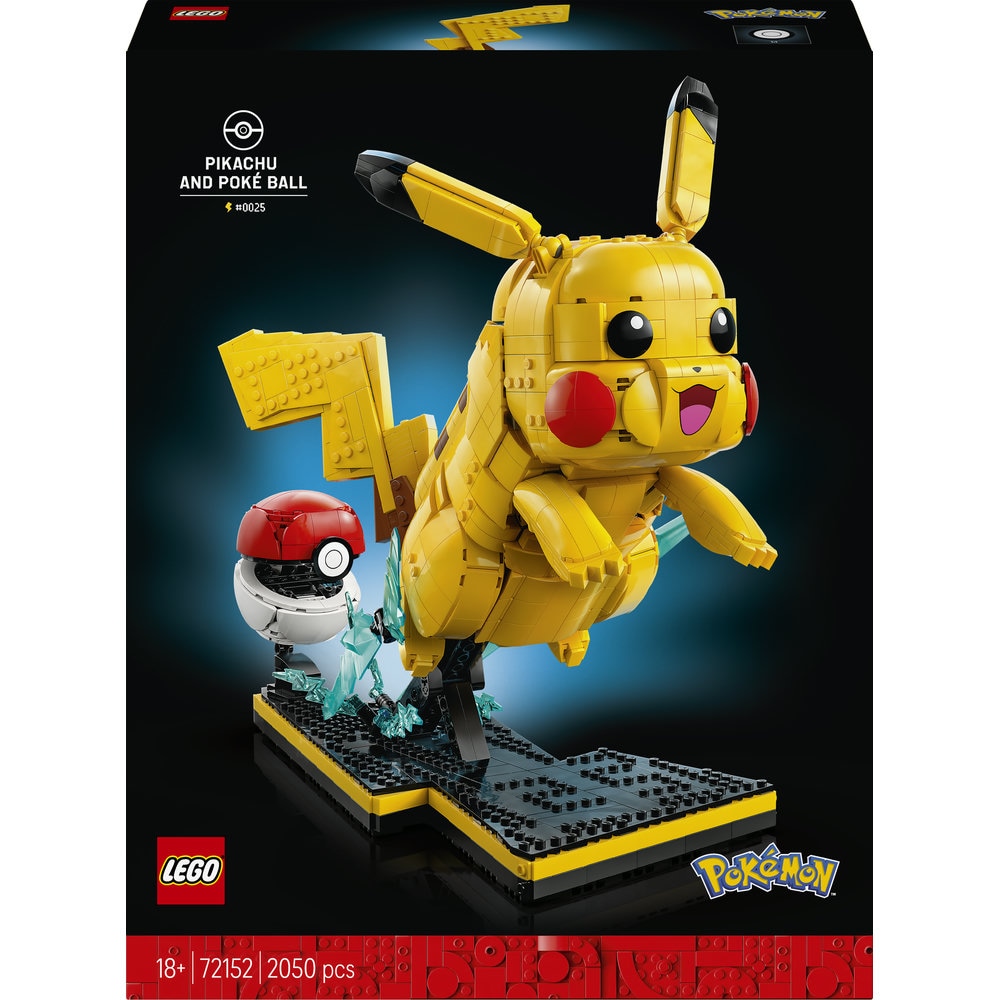 LEGO Pokemon: Pikachu si Poke Ball 72152, 18 ani+, 2050 piese