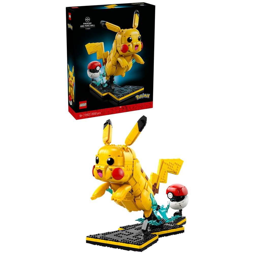 LEGO Pokemon: Pikachu si Poke Ball 72152, 18 ani+, 2050 piese