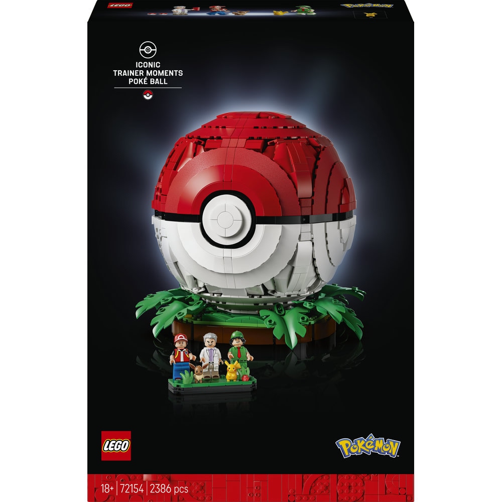 LEGO Pokemon: Poke Ball si momentele reprezentative ale Antrenorului 72154, 18 ani+, 2386 piese