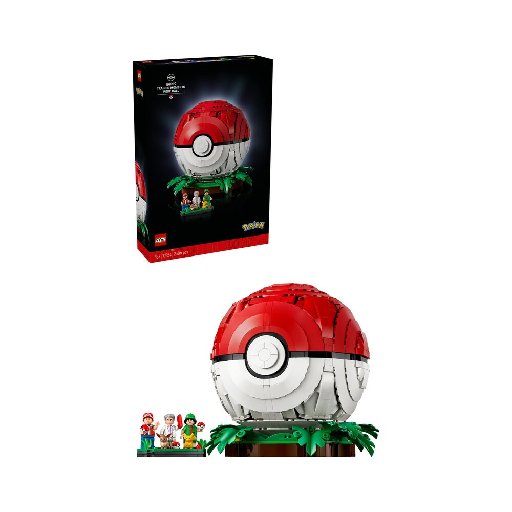 LEGO Pokemon: Poke Ball si momentele reprezentative ale Antrenorului 72154, 18 ani+, 2386 piese