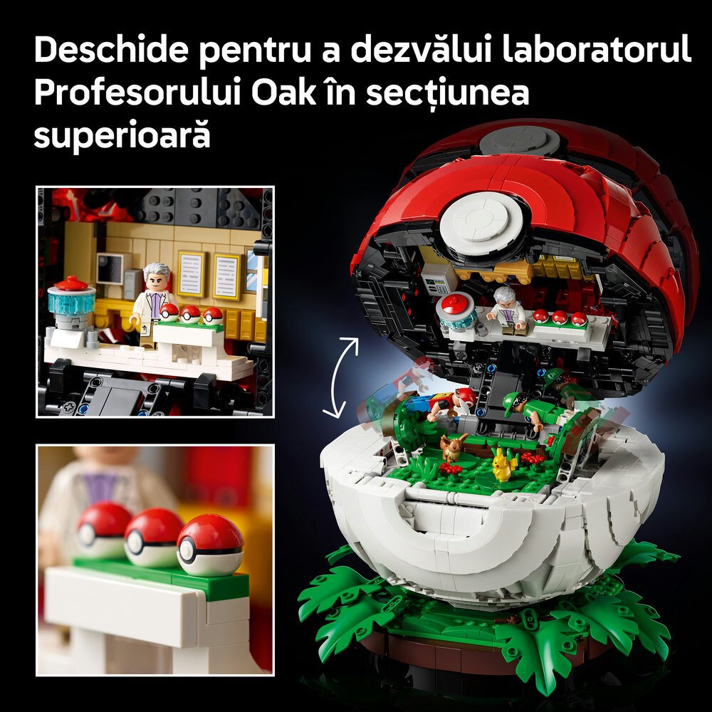 LEGO Pokemon: Poke Ball si momentele reprezentative ale Antrenorului 72154, 18 ani+, 2386 piese