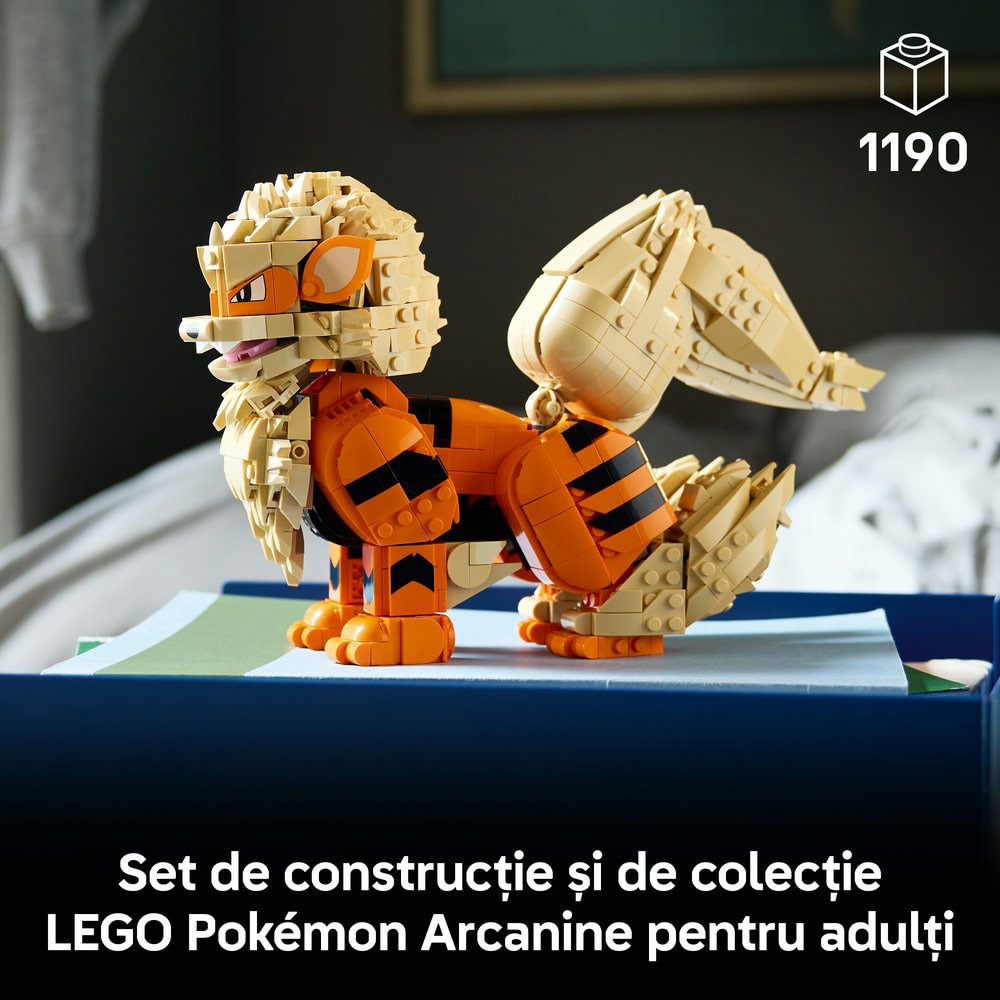 LEGO Pokemon: Arcanine 72160, 18 ani+, 1190 piese