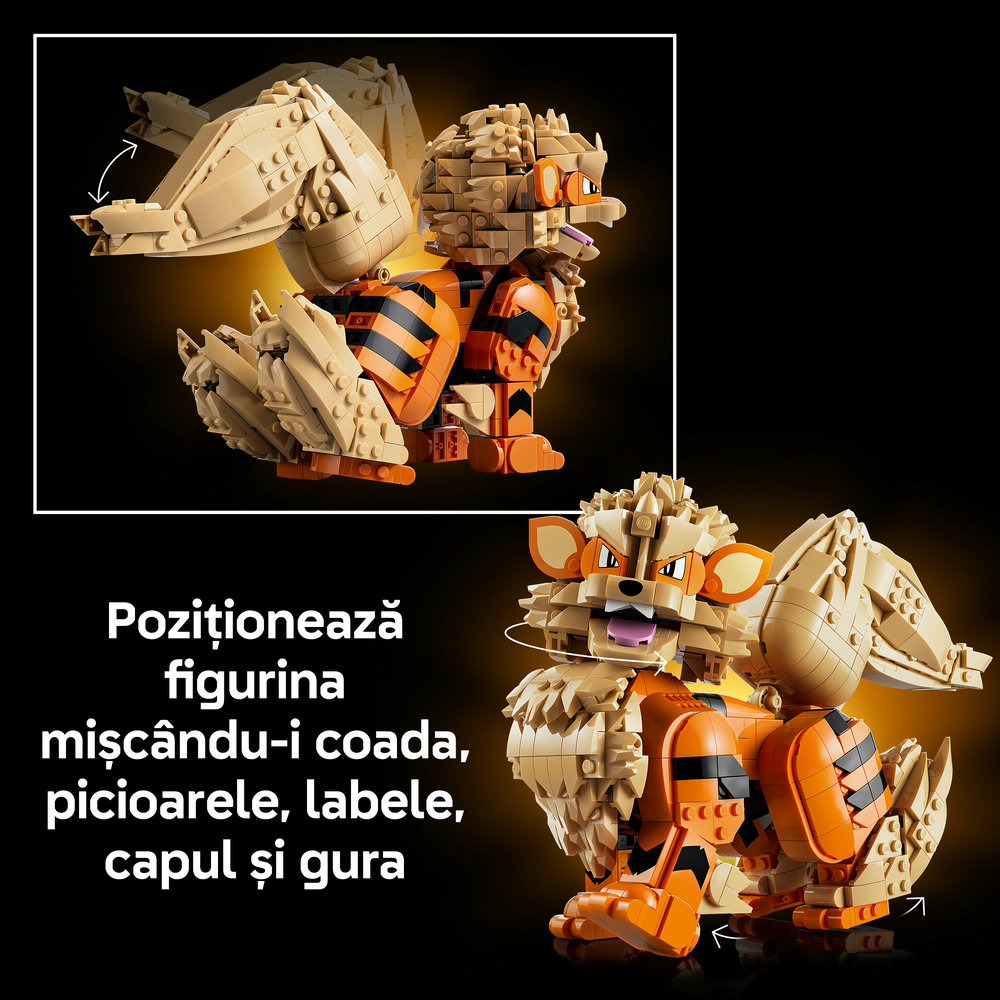 LEGO Pokemon: Arcanine 72160, 18 ani+, 1190 piese