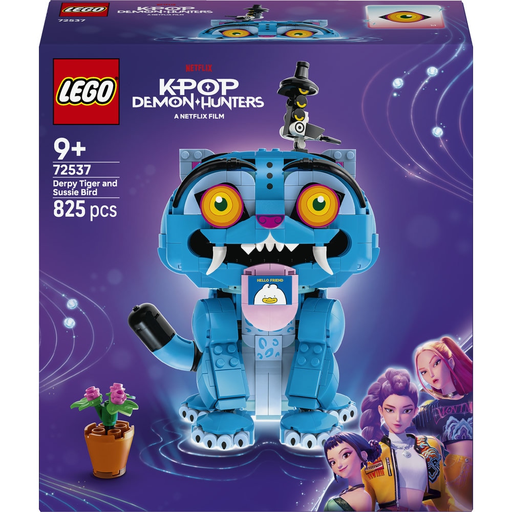 LEGO KPop Demon Hunters: Tigrul Derpy si cotofana Sussie 72537, 9 ani+, 825 piese