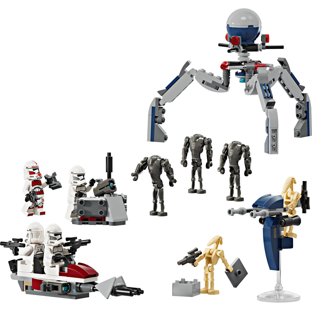 LEGO Star Wars: Pachet de lupta Clone Trooper si droid de lupta 75372, 7 ani+, 215 piese