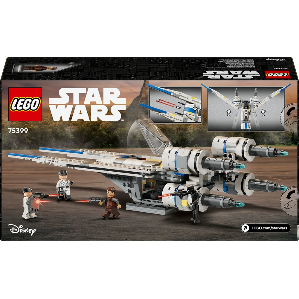 LEGO Star Wars: Nava stelara U-Wing a rebelilor 75399, 8 ani+, 594 piese