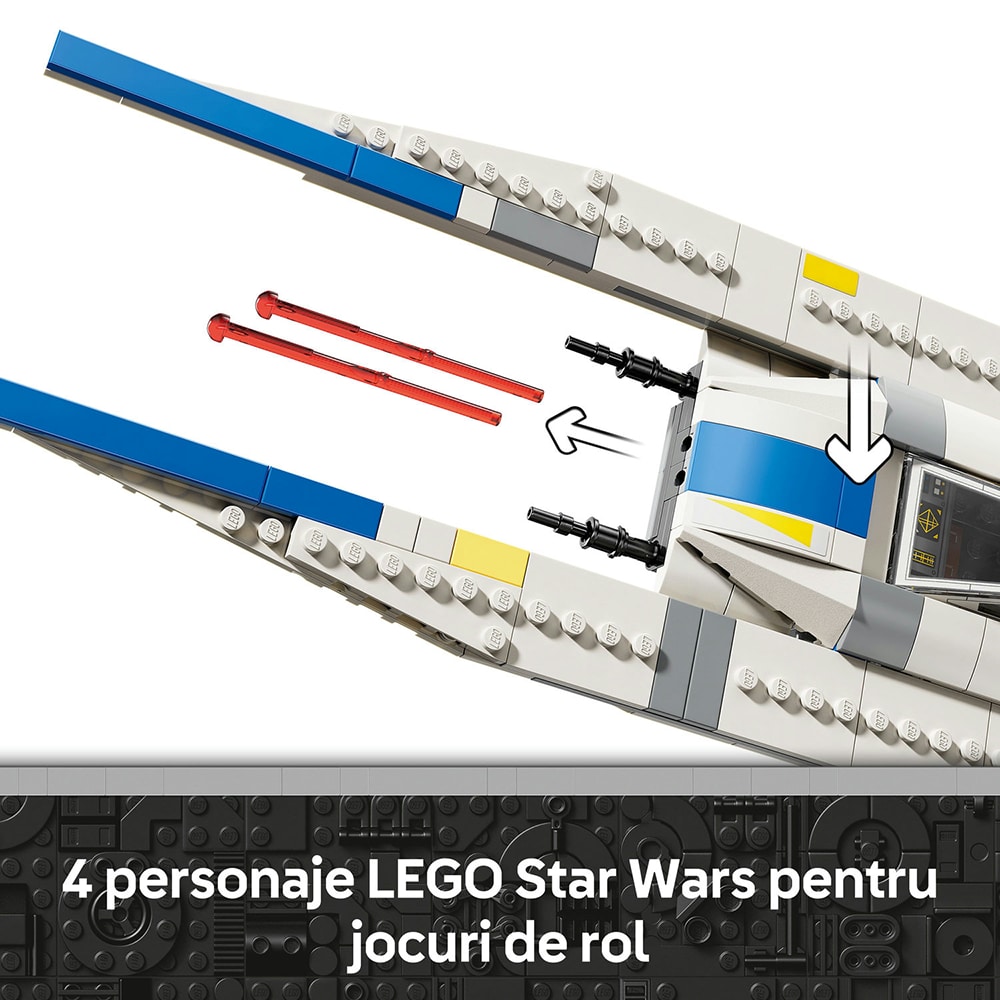 LEGO Star Wars: Nava stelara U-Wing a rebelilor 75399, 8 ani+, 594 piese