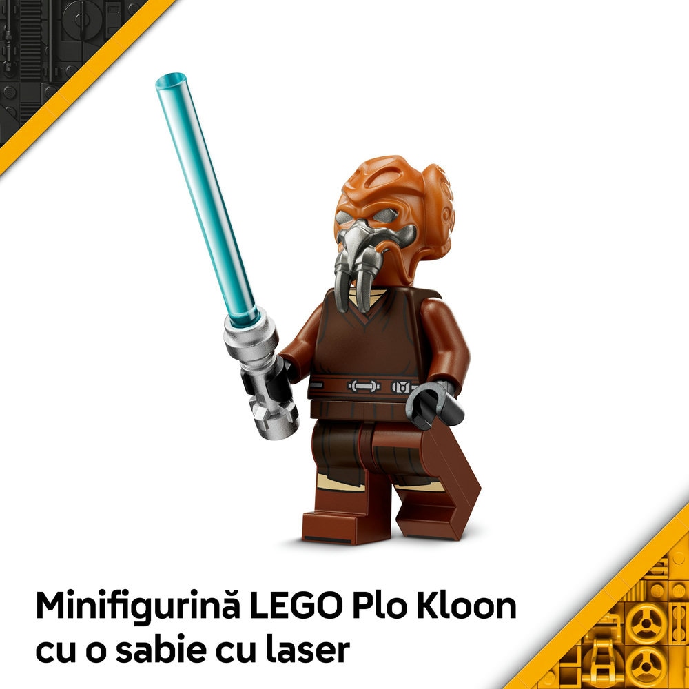 LEGO Star Wars: Micronava de lupta Jedi Starfighter a lui Plo Koon 75400, 6 ani+, 89 piese
