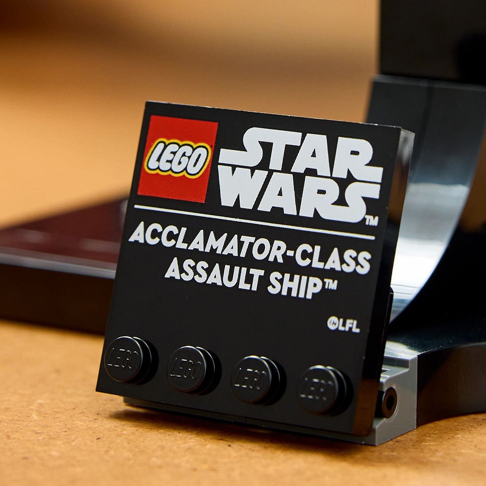 LEGO Star Wars: TM Nava de asalt din clasa Acclamator 75404, 18 ani+, 450 piese