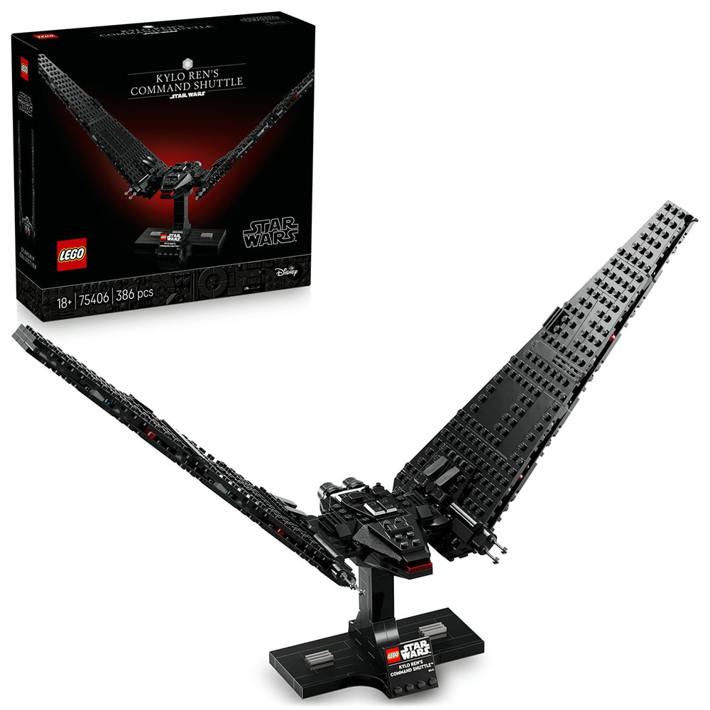 LEGO Star Wars: Naveta de comanda a lui Kylo Ren 75406, 18 ani+, 386 piese