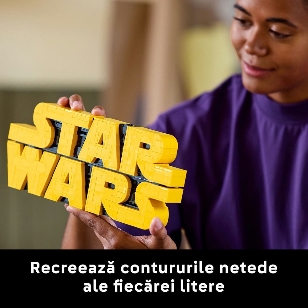 LEGO Star Wars: Logoul Star Wars din caramizi 75407, 12 ani+, 700 piese