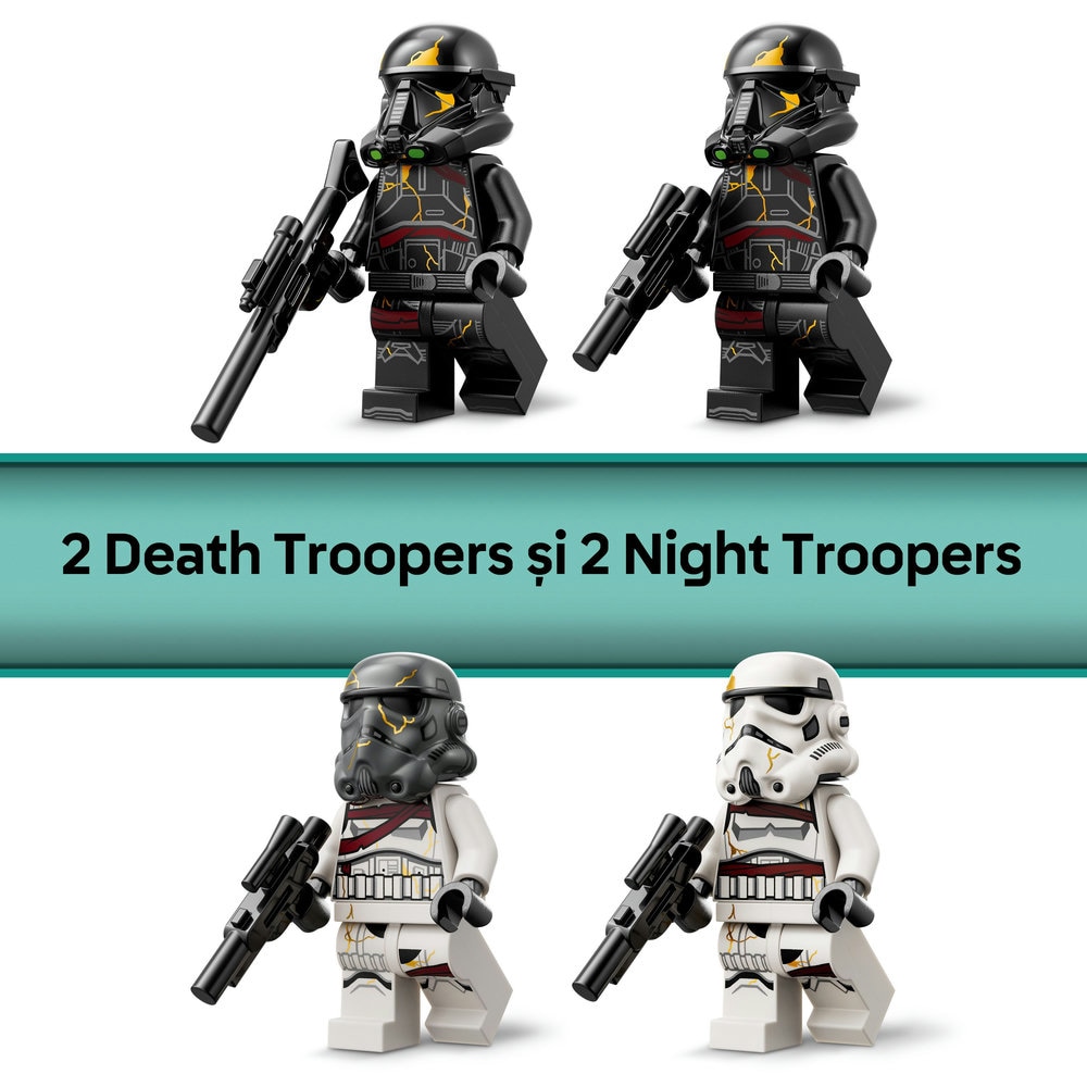 LEGO Star Wars: Pachet de lupta Soldati ai mortii si soldati ai noptii 75412, 6 ani+, 119 piese