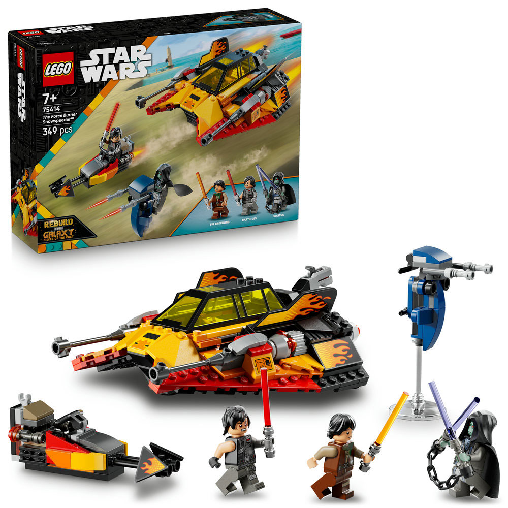 LEGO Star Wars: Snowspeeder inflacarat 75414, 7 ani+, 349 piese