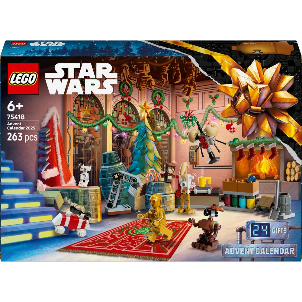LEGO Star Wars: Calendar de advent 2025 75418, 6 ani+, 263 piese